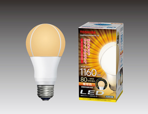 東芝 LED電球「一般電球形12.4W」電球色(LDA12L-G)
